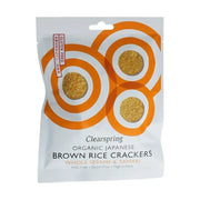 Clearspring Bruine rijstcracker met sesam & tamari biologisch