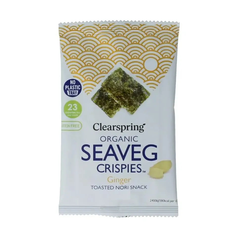 Clearspring Seaveg - Crispies ginger biologisch 4 gram