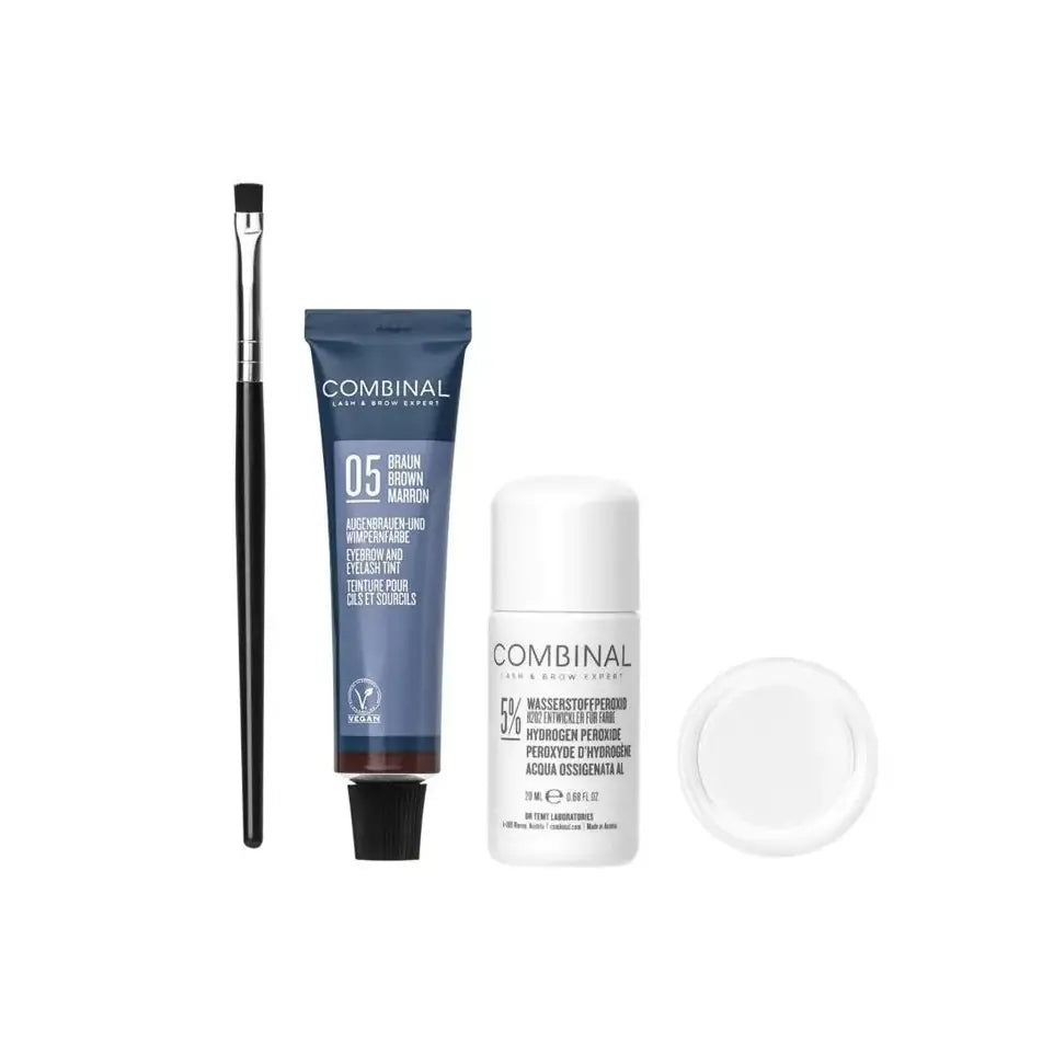 Combinal Wenkbrauwen wimperverf kit bruin