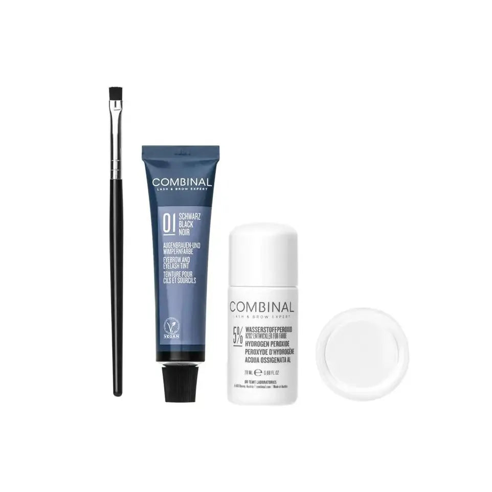 Combinal Wenkbrauwen wimperverf kit zwart
