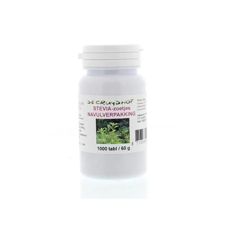 Cruydhof Stevia extract zoetjes navulling 1000 tabletten