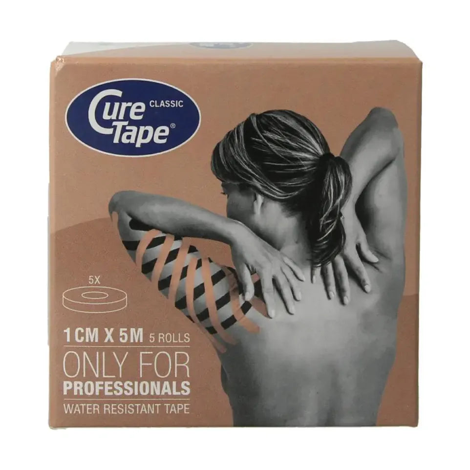 Curetape cure tape 1cm x 5mt beige 5 stuks