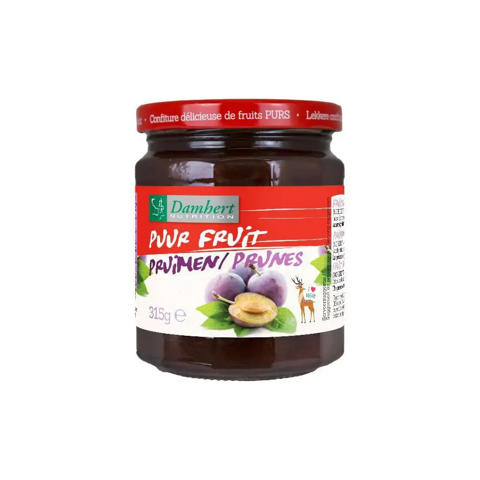 Damhert Puur fruit Pruimen confiture 315 gram