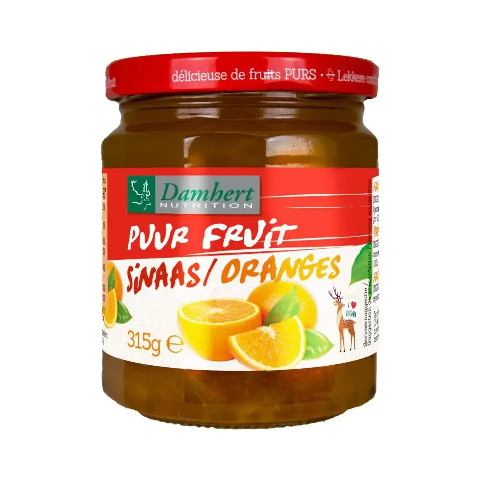 Damhert Puur fruit Sinaasappel confiture 315 gram