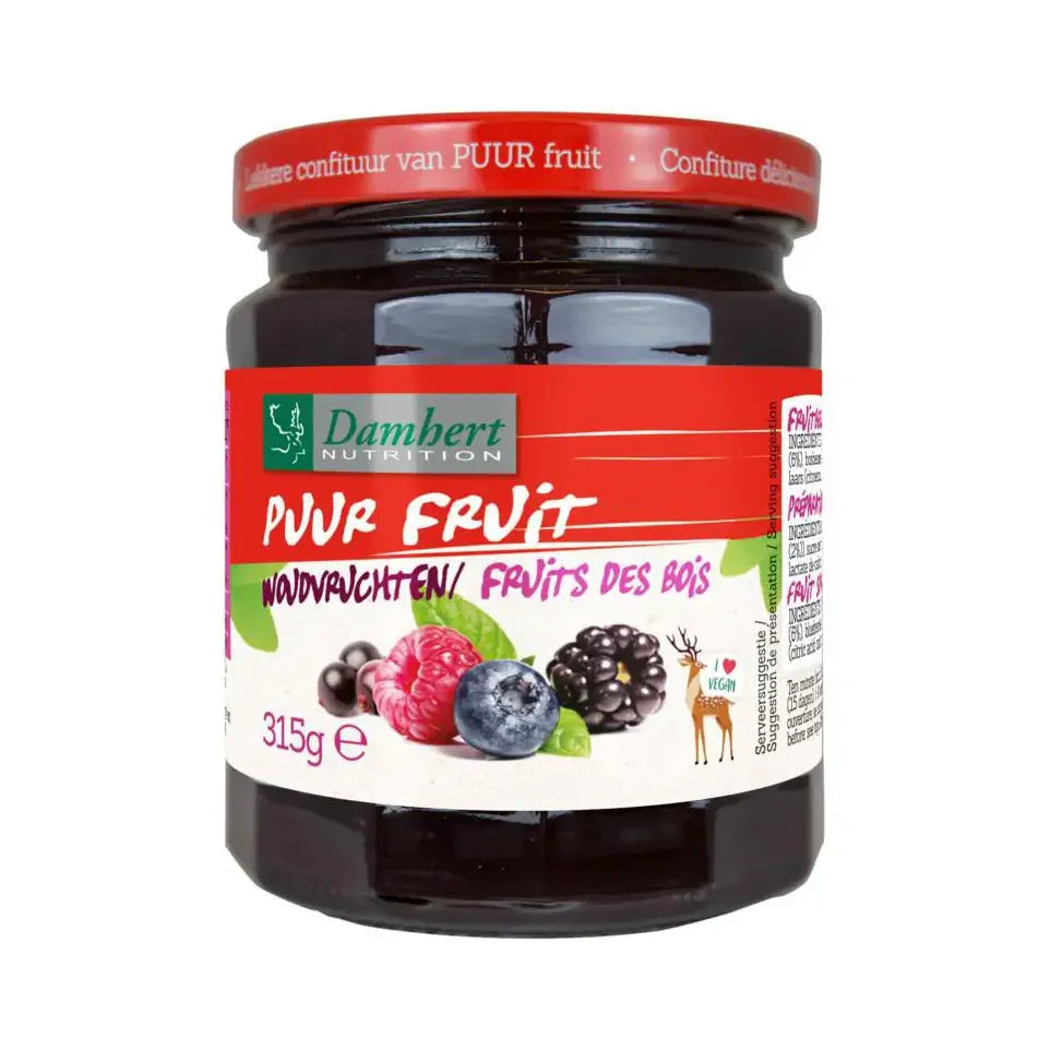 Damhert Puur fruit Woudvrucht confiture 315 gram