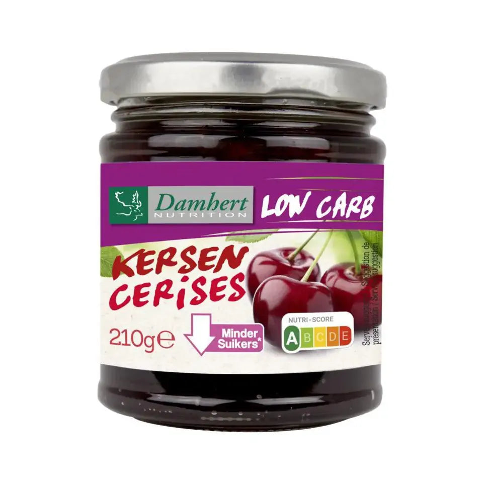 Damhert Dieetconfituur kers 210 gram