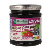 Damhert Dieetconfituur bosbessen & rode bes 210 gram