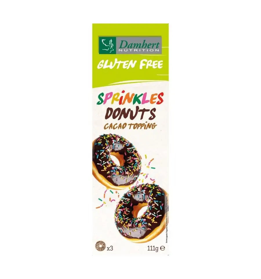 Damhert Donuts sprinkles glutenvrij 111 gram