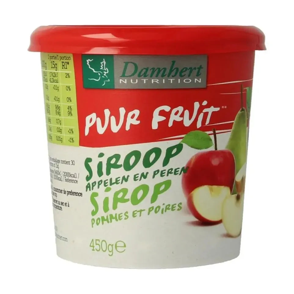 Damhert Fruitstroop appel/peer 450 gram