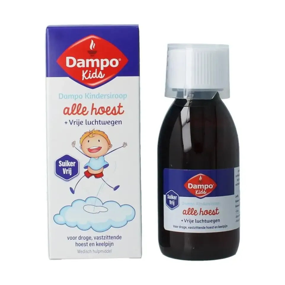 Dampo Kindersiroop alle hoest suikervrij 120 ml