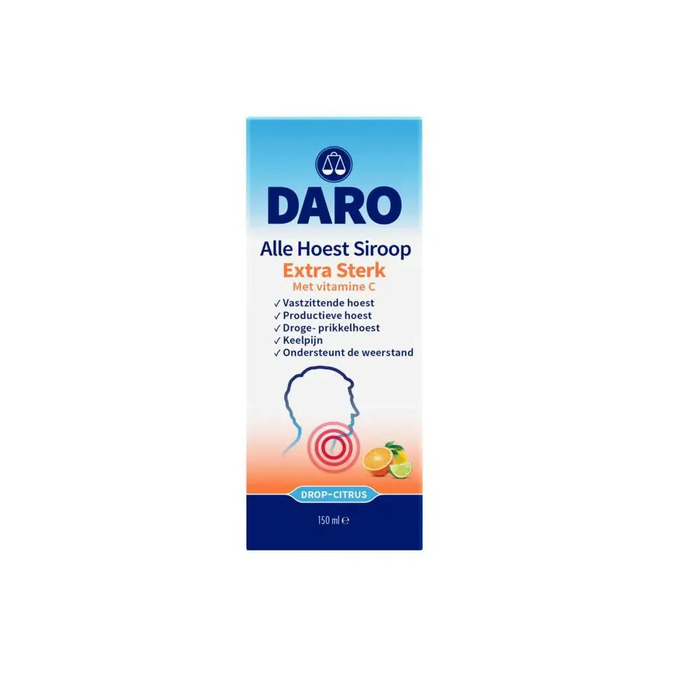 Daro Alle hoest siroop extra sterk met vitamine C 150 ml
