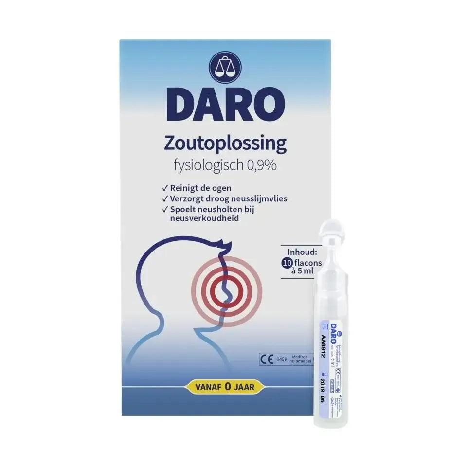 Daro Kind fysiologische zoutoplossing 5 ml 10 ampullen
