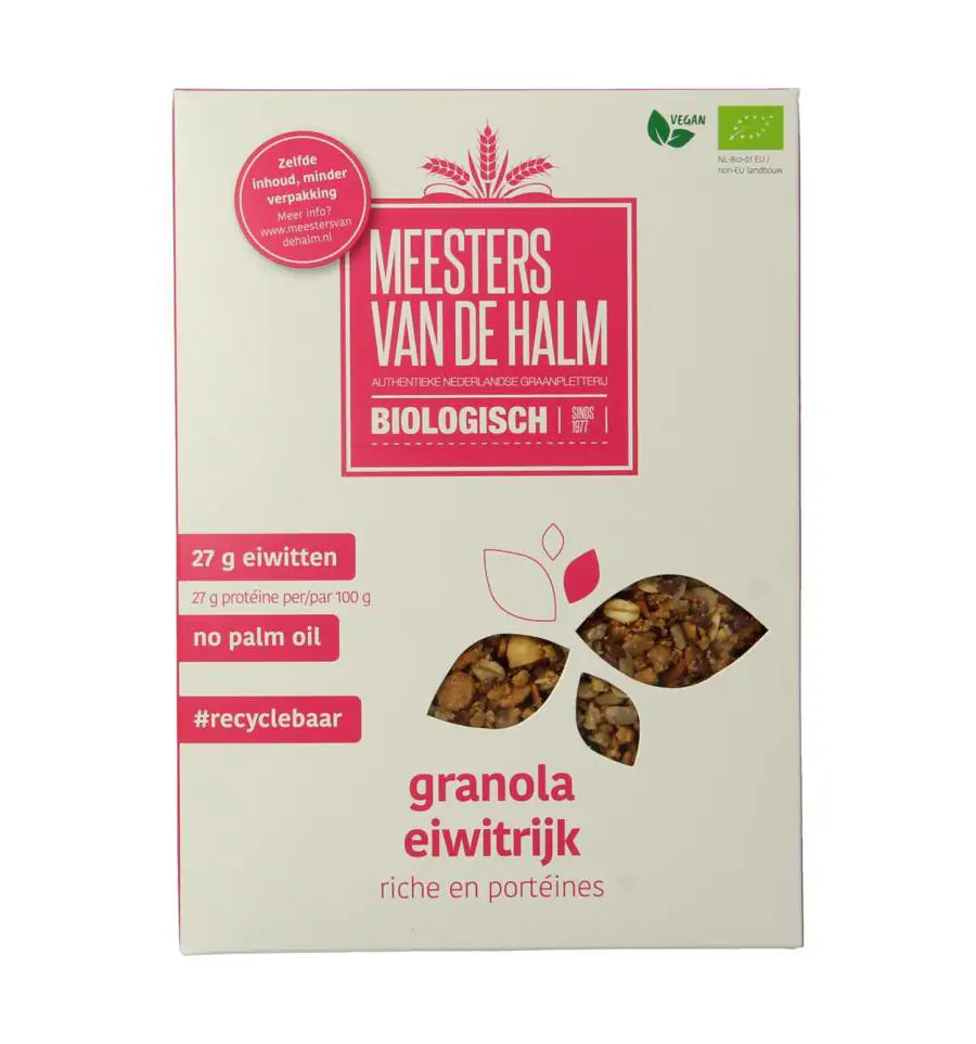 De Halm Granola eiwitrijk 350 gram