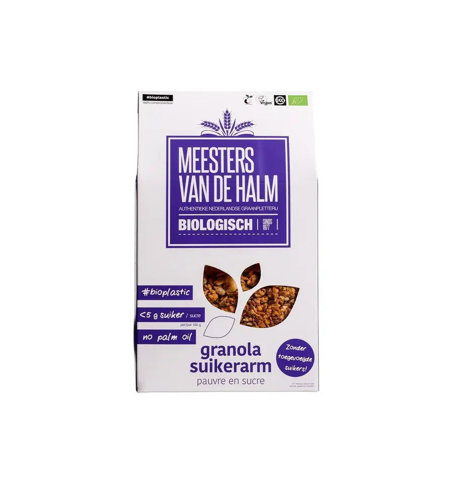 De Halm Granola suikerarm 350 gram