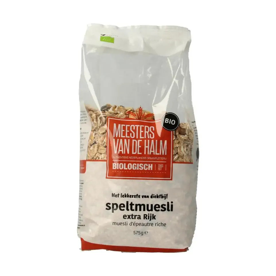 De Halm Muesli spelt extra rijk 575 gram