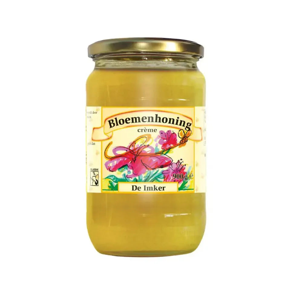 De Imker Bloemenhoning creme 900 gram