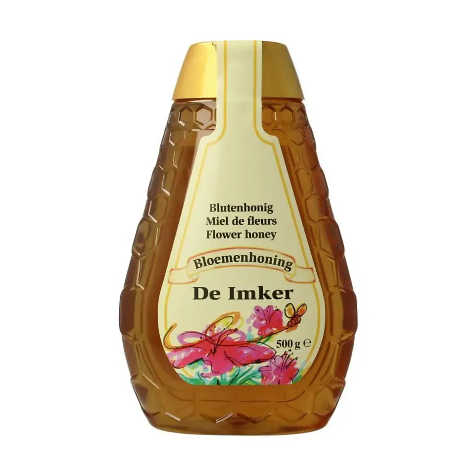 De Imker bloemenhoning knijpfles 500 gram