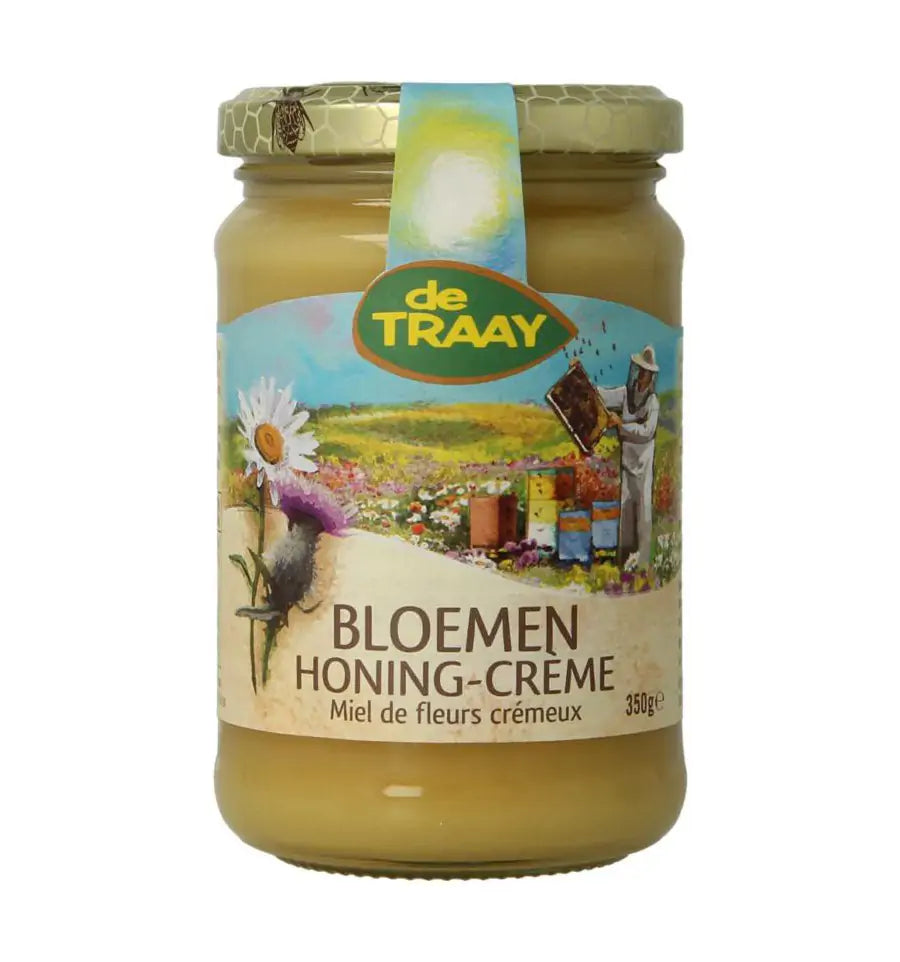 De Traay Bloemen honing creme 350 gram