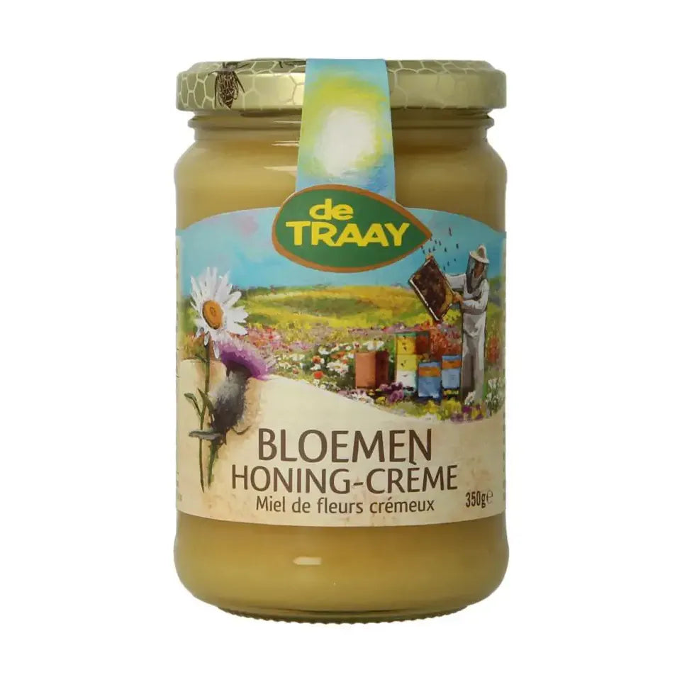 De Traay Bloemen honing creme 350 gram