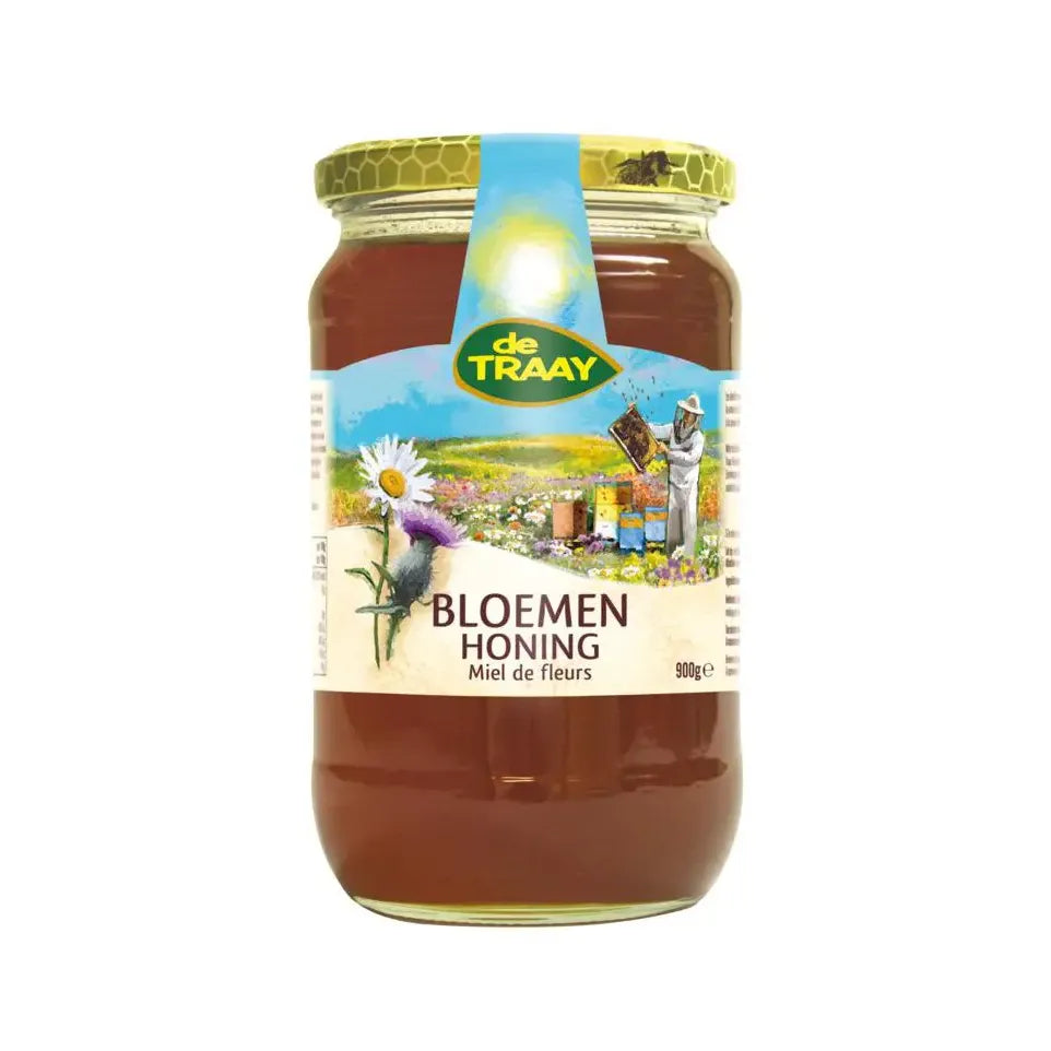 De Traay Bloemenhoning vloeibaar 900 gram