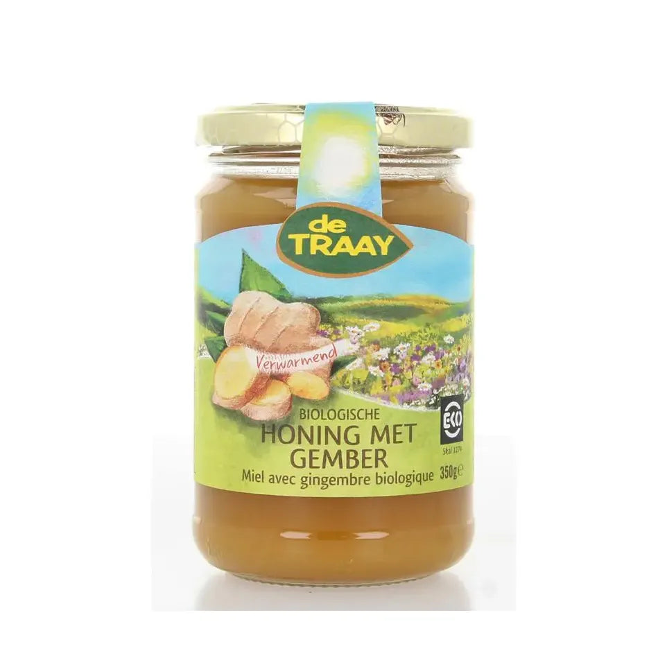 De Traay Honing met gember biologisch 350 gram