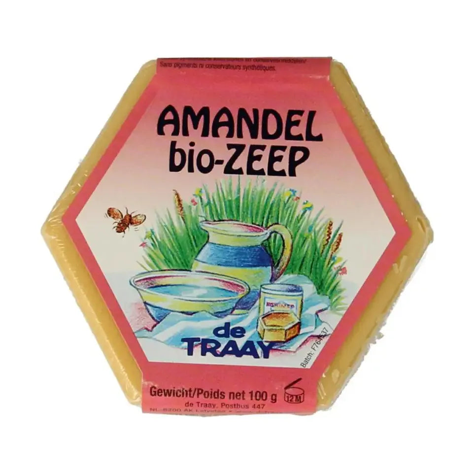 De Traay Zeep amandel olie biologisch 100 gram