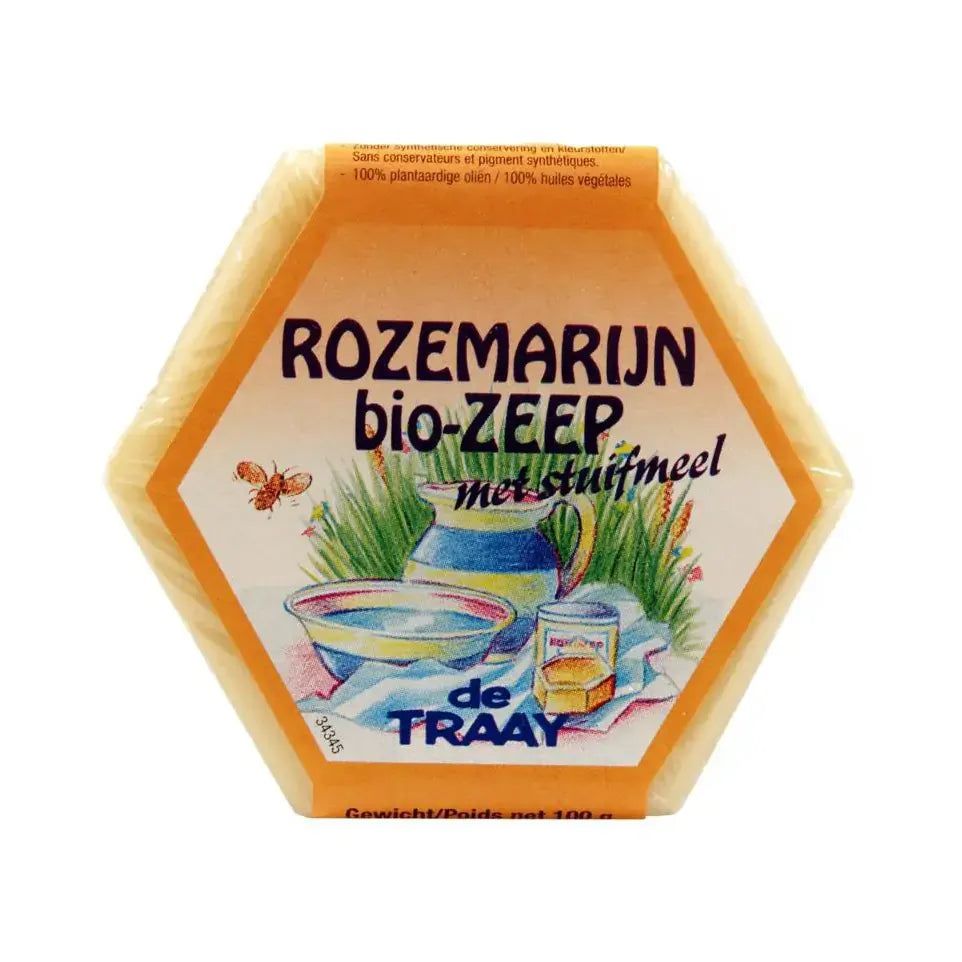 De Traay Zeep rozemarijn / stuifmeel biologisch 100 gram
