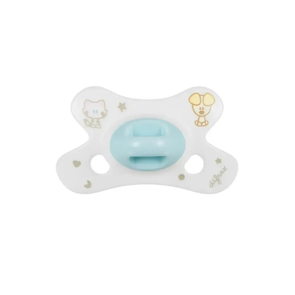 Difrax Fopspeen natural 0-6 maanden Woezel en Pip