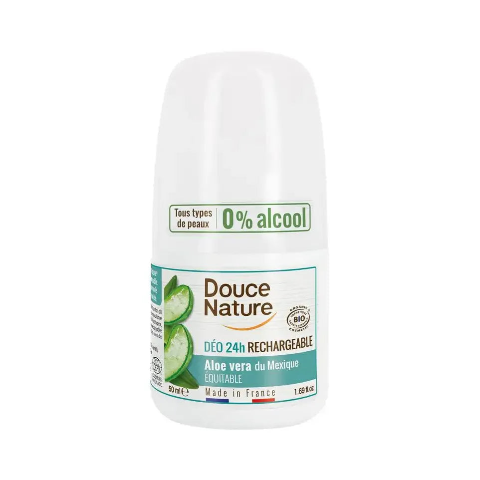 Douce Nature Deodorant roll on aloe hervulbaar 50 gram