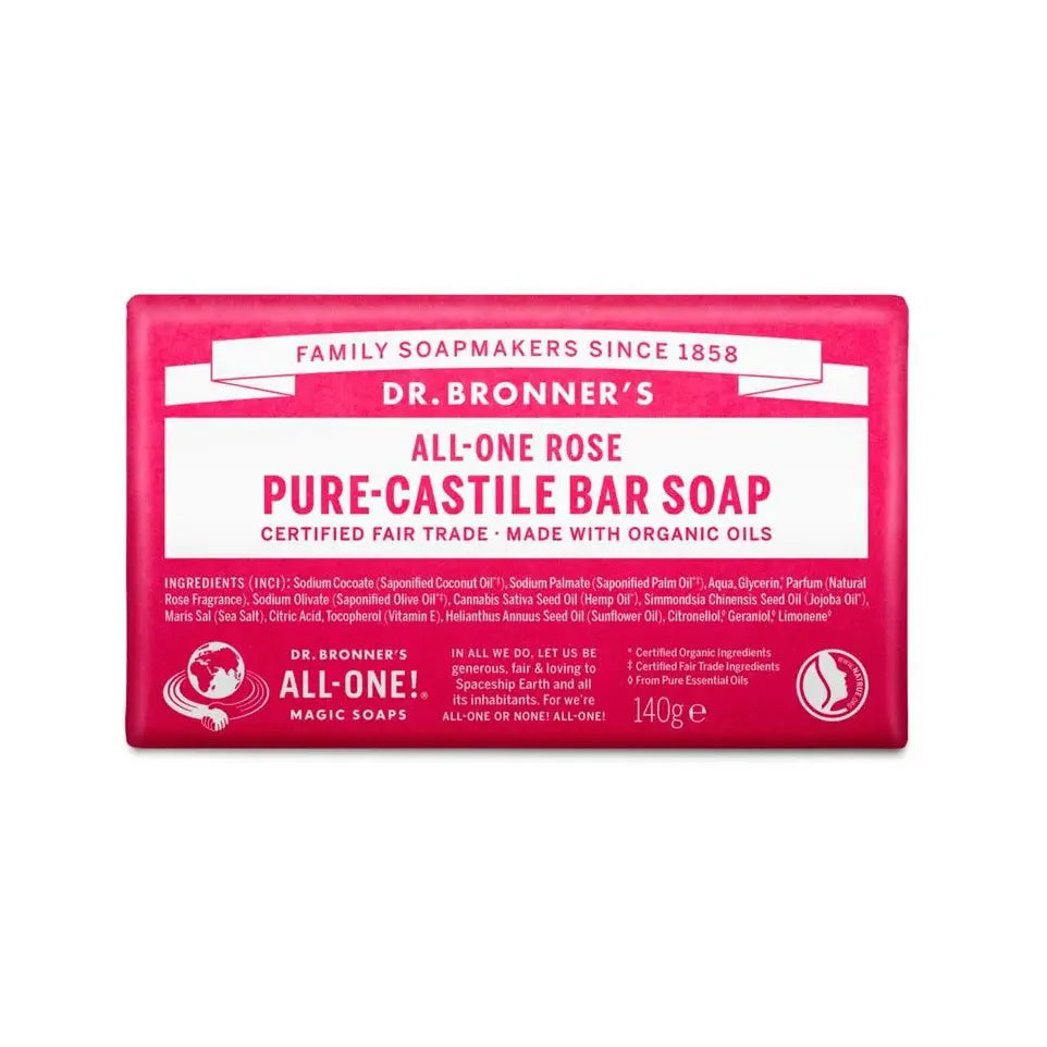 DR Bronners Barsoap rose 140 gram