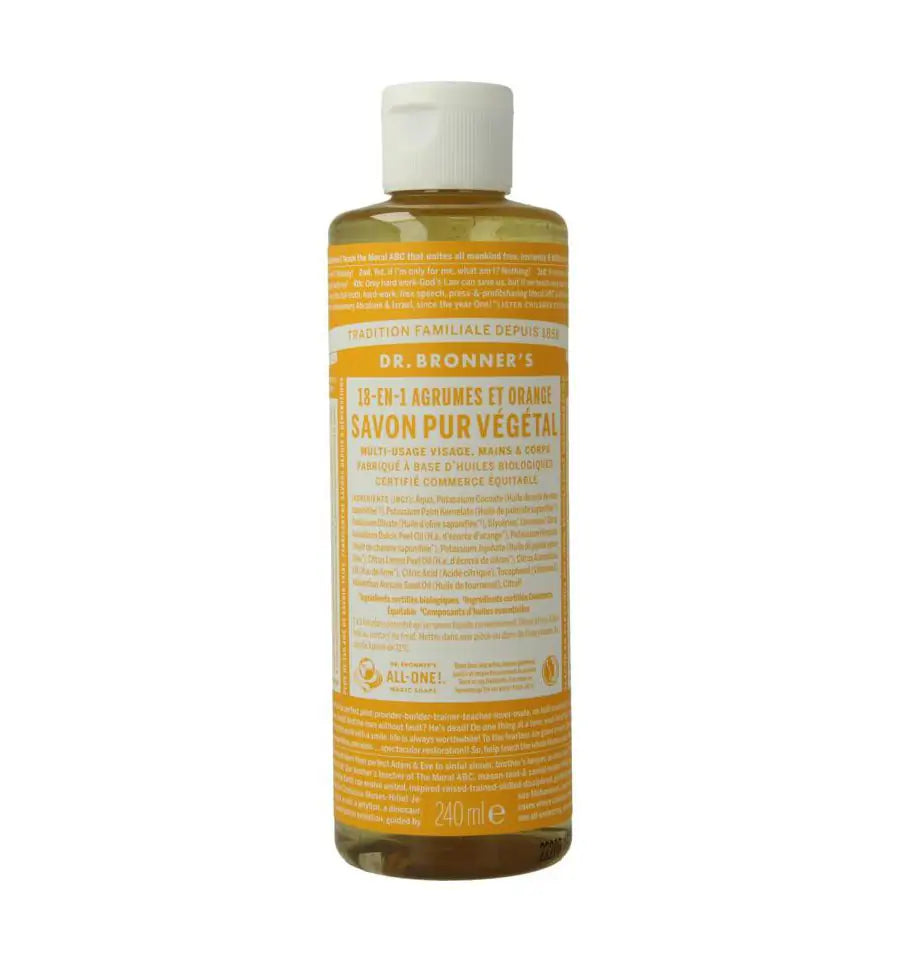 Dr Bronners bronners liquid soap citrus 240 ml