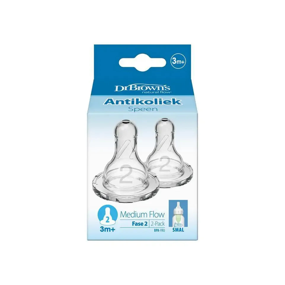DR Brown's Speen standaard hals fles fase 2 2 stuks