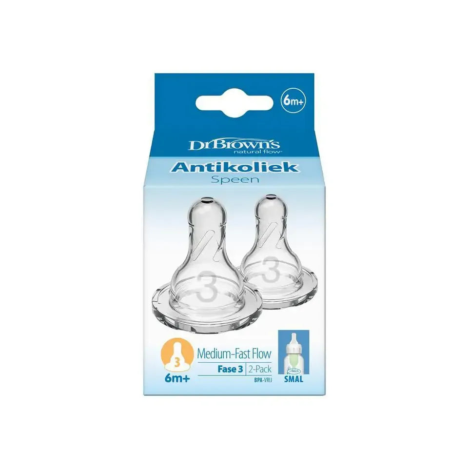 DR Brown's Speen standaard hals fles fase 3 2 stuks
