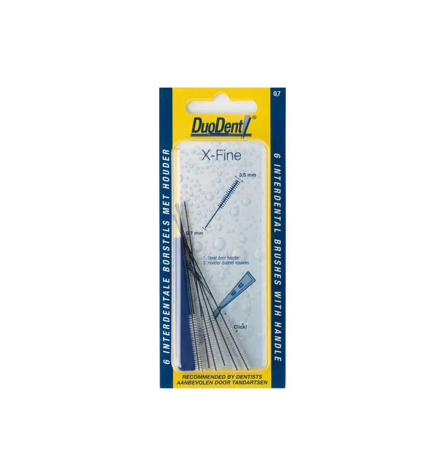 Duodent Interdentaal borstel extra fine 0.7 6 stuks