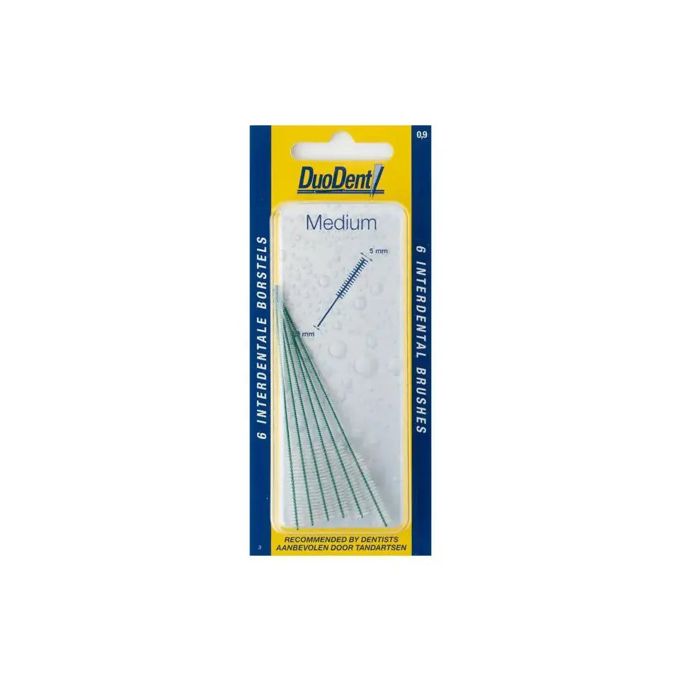 Duodent Interdentaal borstel medium 0.9 6 stuks