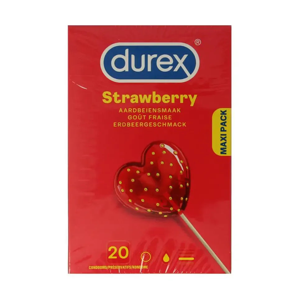Durex Condooms sexy strawberry 20 stuks