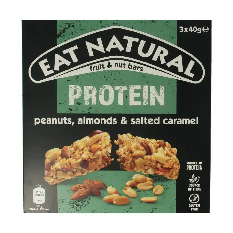 Eat Natural Protein pack caramel & pinda 3 x 40 gram