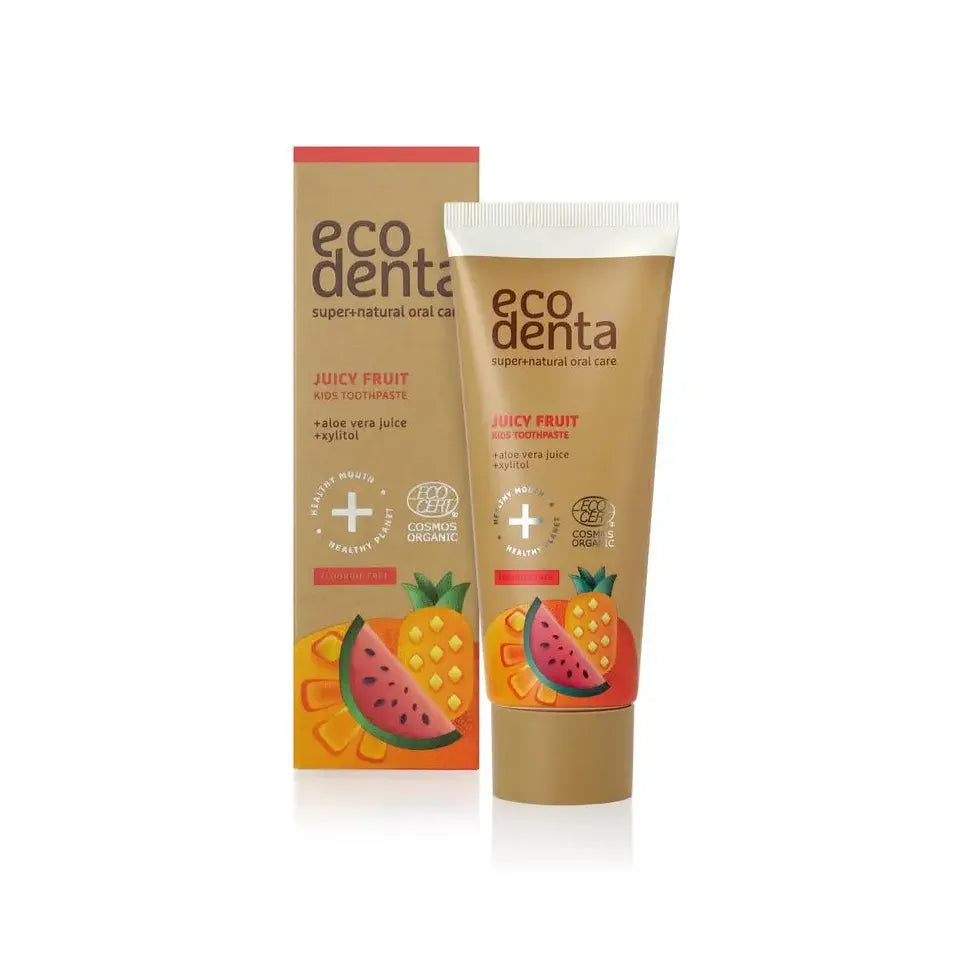 Ecodenta Tandpasta kids juicy fruit 75 ml