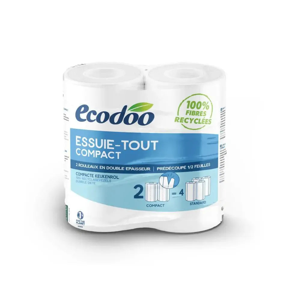 Ecodoo Keukenrol compact ecologisch 2 stuks