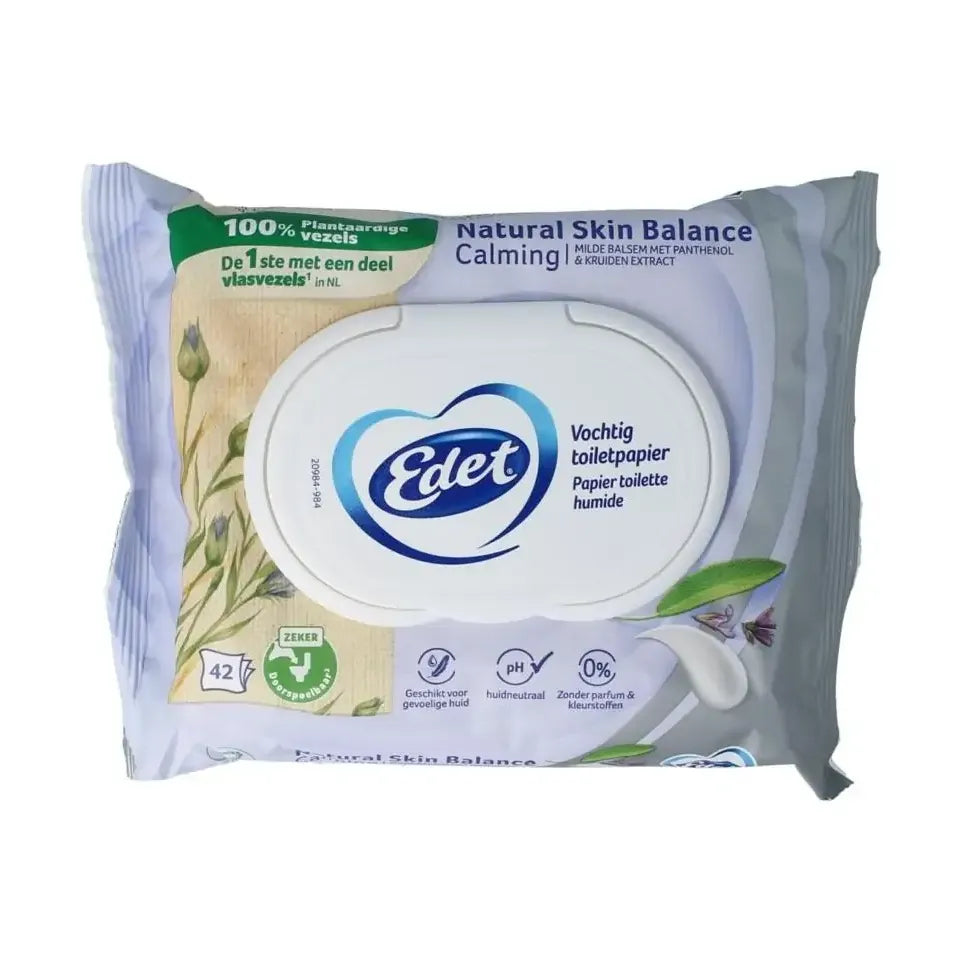 Edet Vochtig toiletpapier natural skin 42 stuks