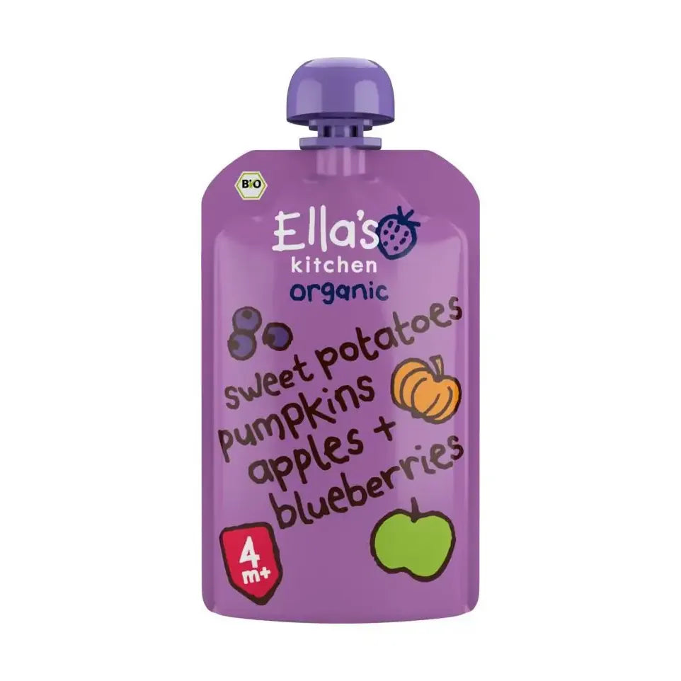 Ella's Kitchen Sweet potato pumpkin apple blueberrry 4+ mnd 120