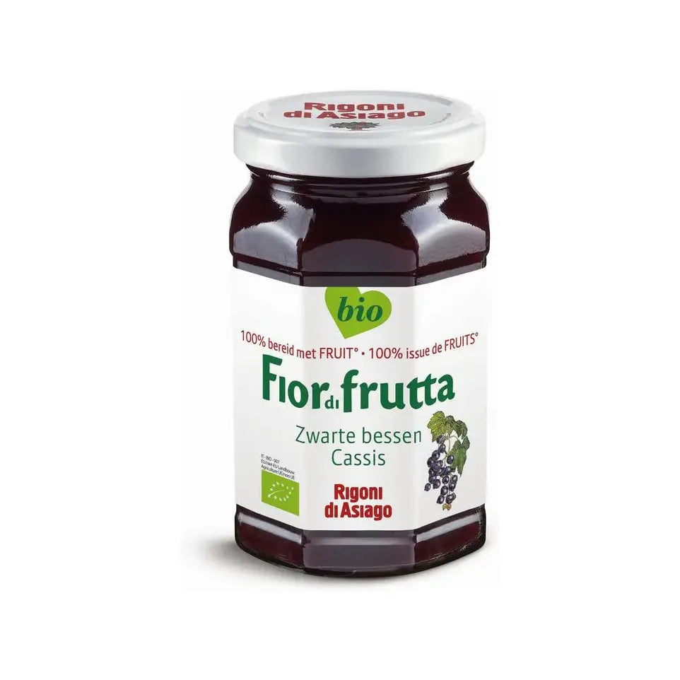 Fiordifrutta Zwarte bessenjam 250 gram