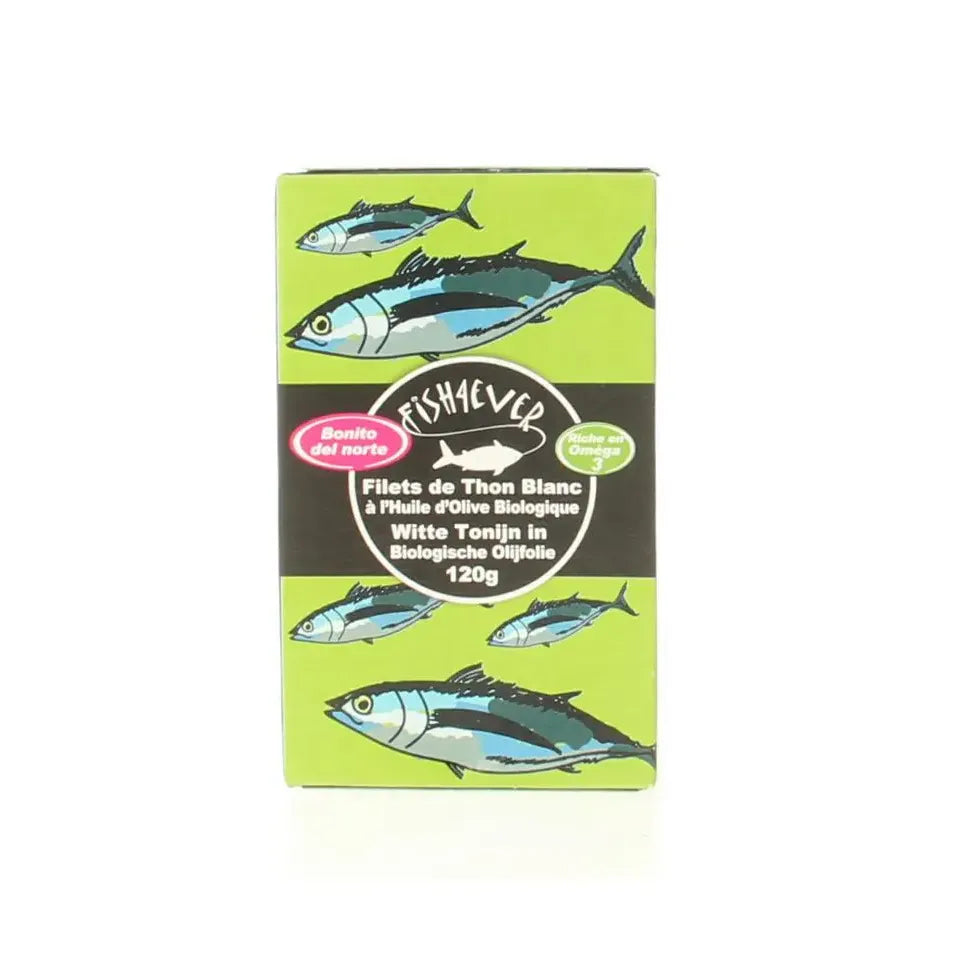 Fish 4 Ever Witte tonijn in olijfolie 120 gram