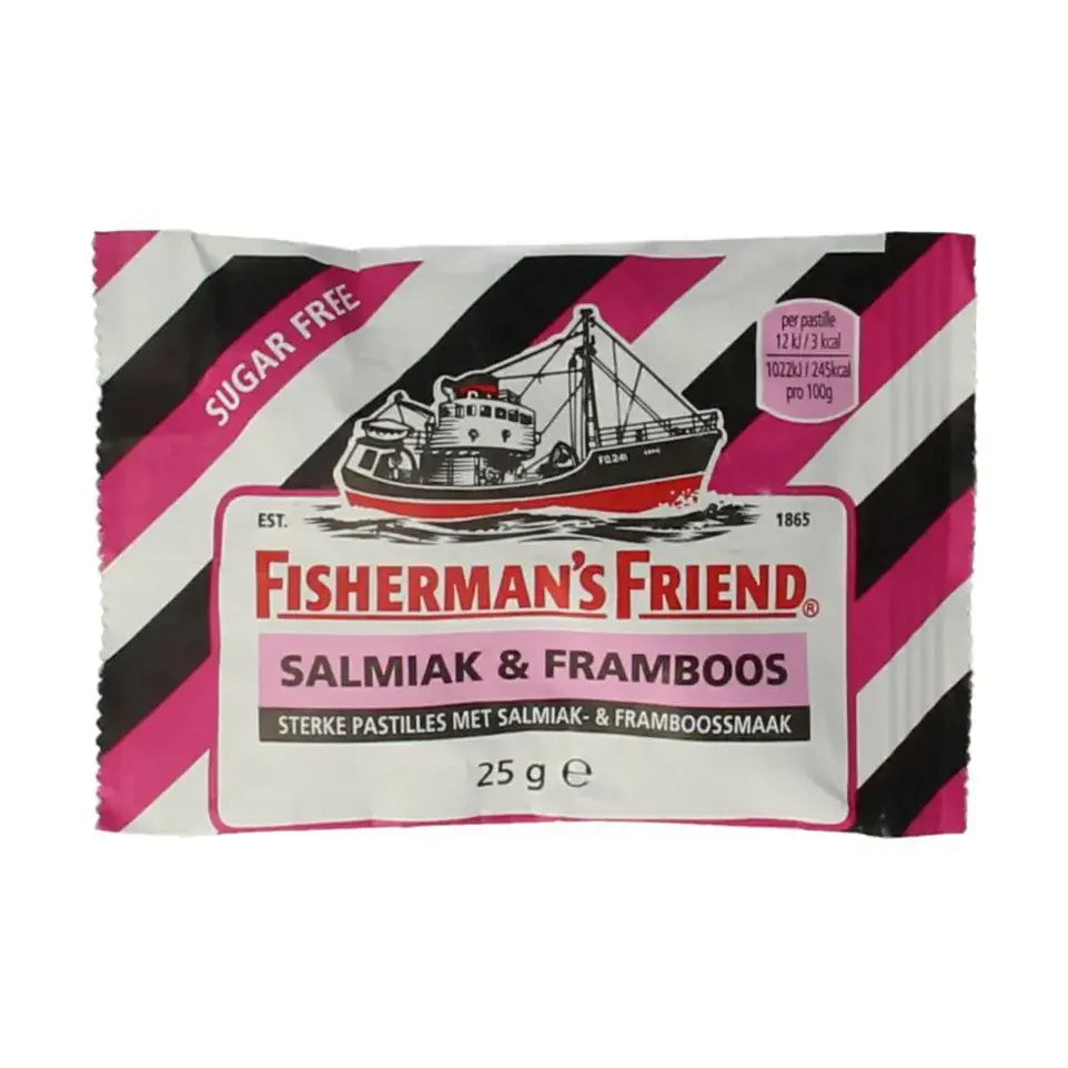 Fishermansfriend fisherman's fr framboos sv 25 g