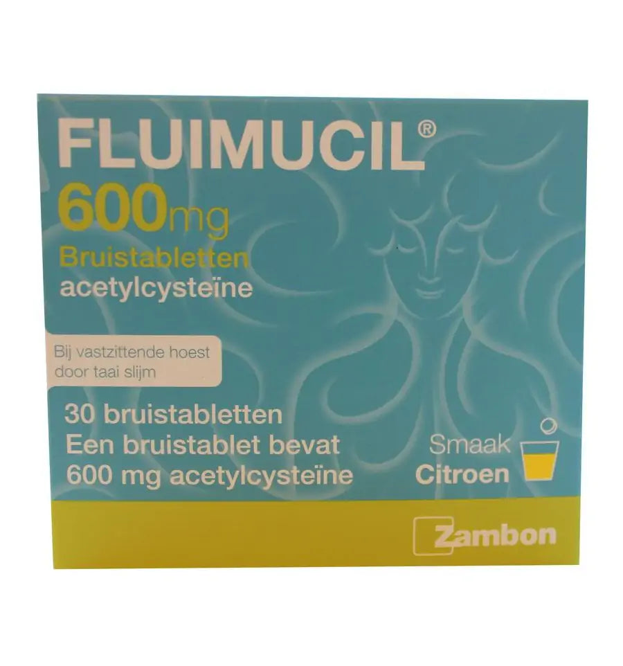 Fluimucil Bruistablet 600 mg 30 bruistabletten