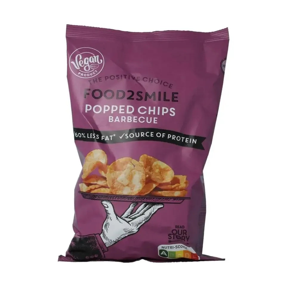 Food2Smile Popped chips barbecue 90 gram