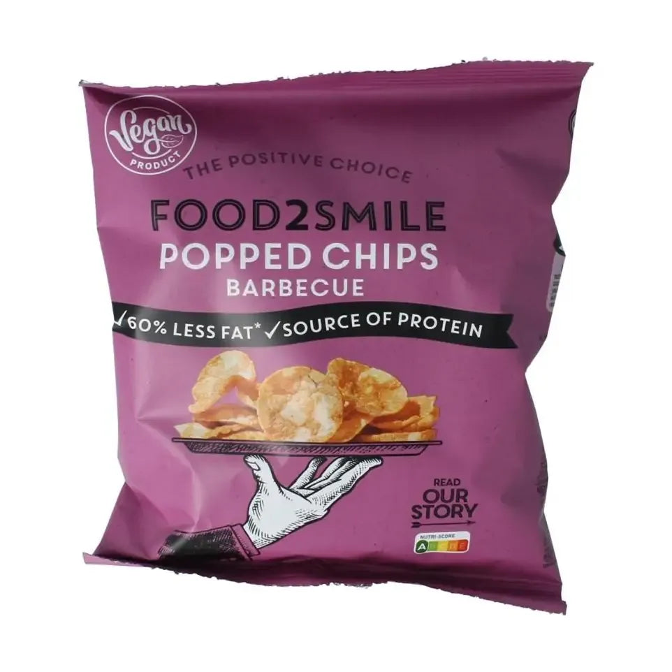 Food2Smile Popped chips barbeque 25 gram