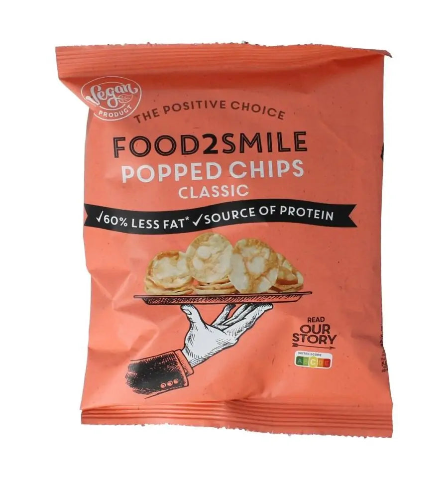 Food2Smile Popped chips classic 25 gram