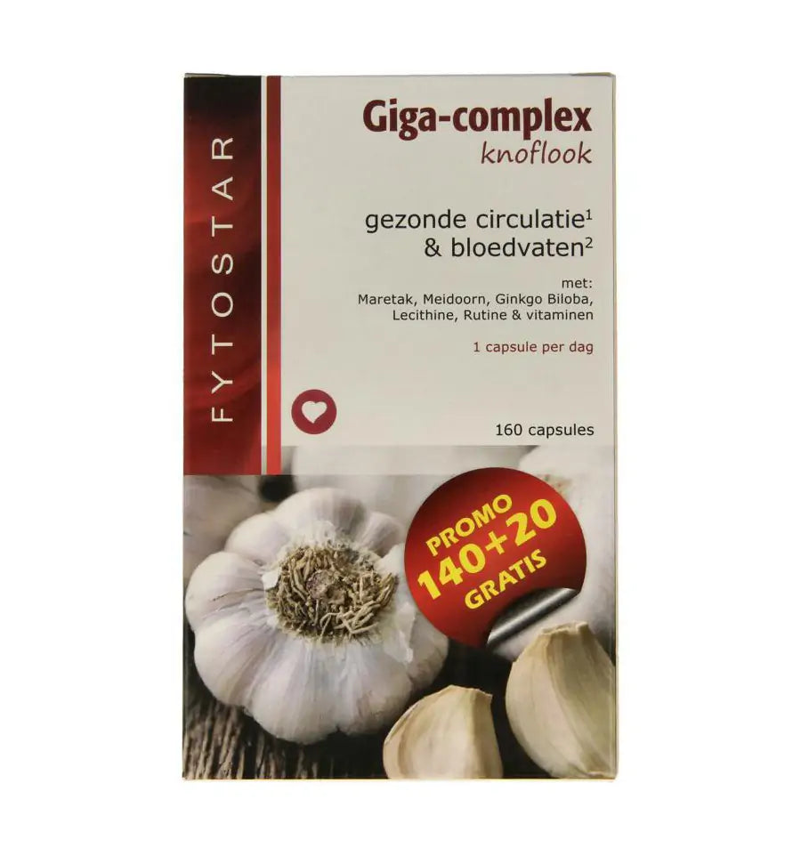 Fytostar Giga complex knoflook 160 capsules