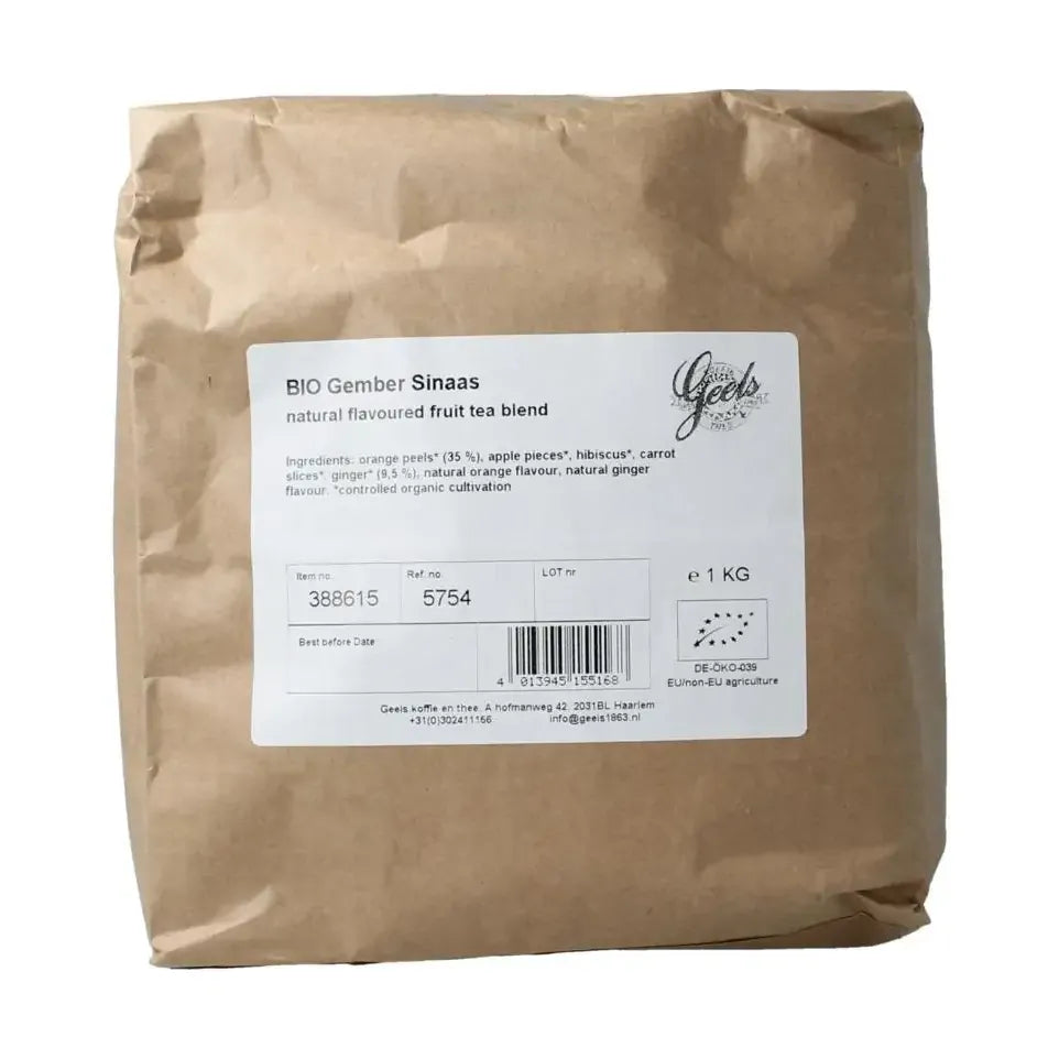 Geels koffie en thee Gember sinaasappel biologisch 1 kg